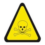 Placa Fotoluminescente Cuidado Risco de Exposição Produtos Tóxicos A7 Placa Fotoluminescente Cuidado Risco de Exposição Produtos Tóxicos A7