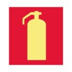 Placa Fotoluminescente Extintor de Incêndio E5 Placa Fotoluminescente Extintor de Incêndio E5